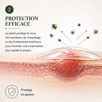 Patchs boutons invisibles hydrocolloïdes – action rapide nuit & jour