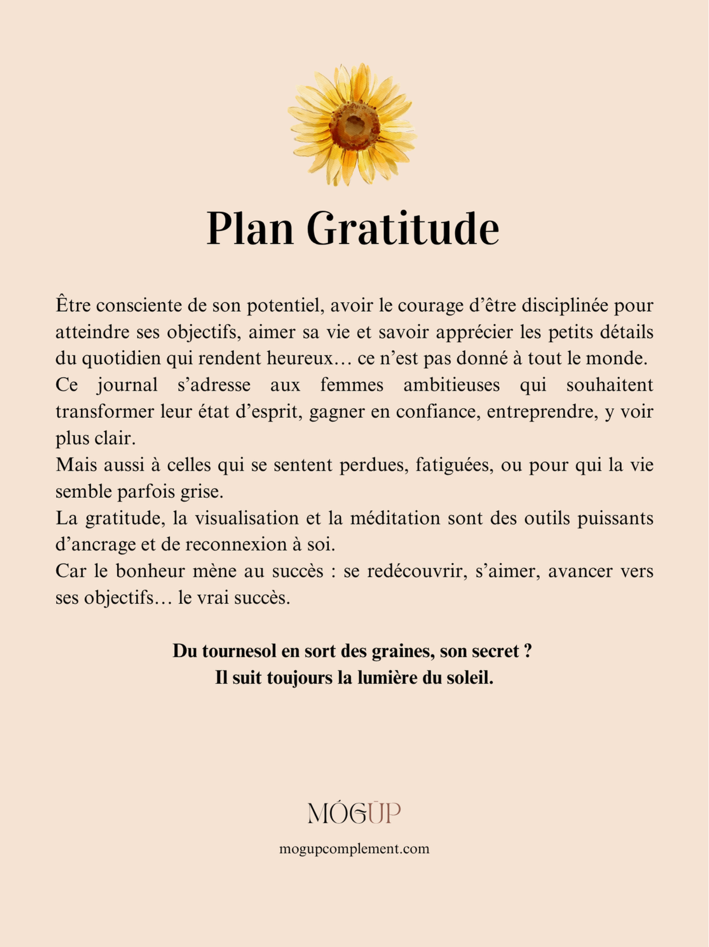 Plan gratitude